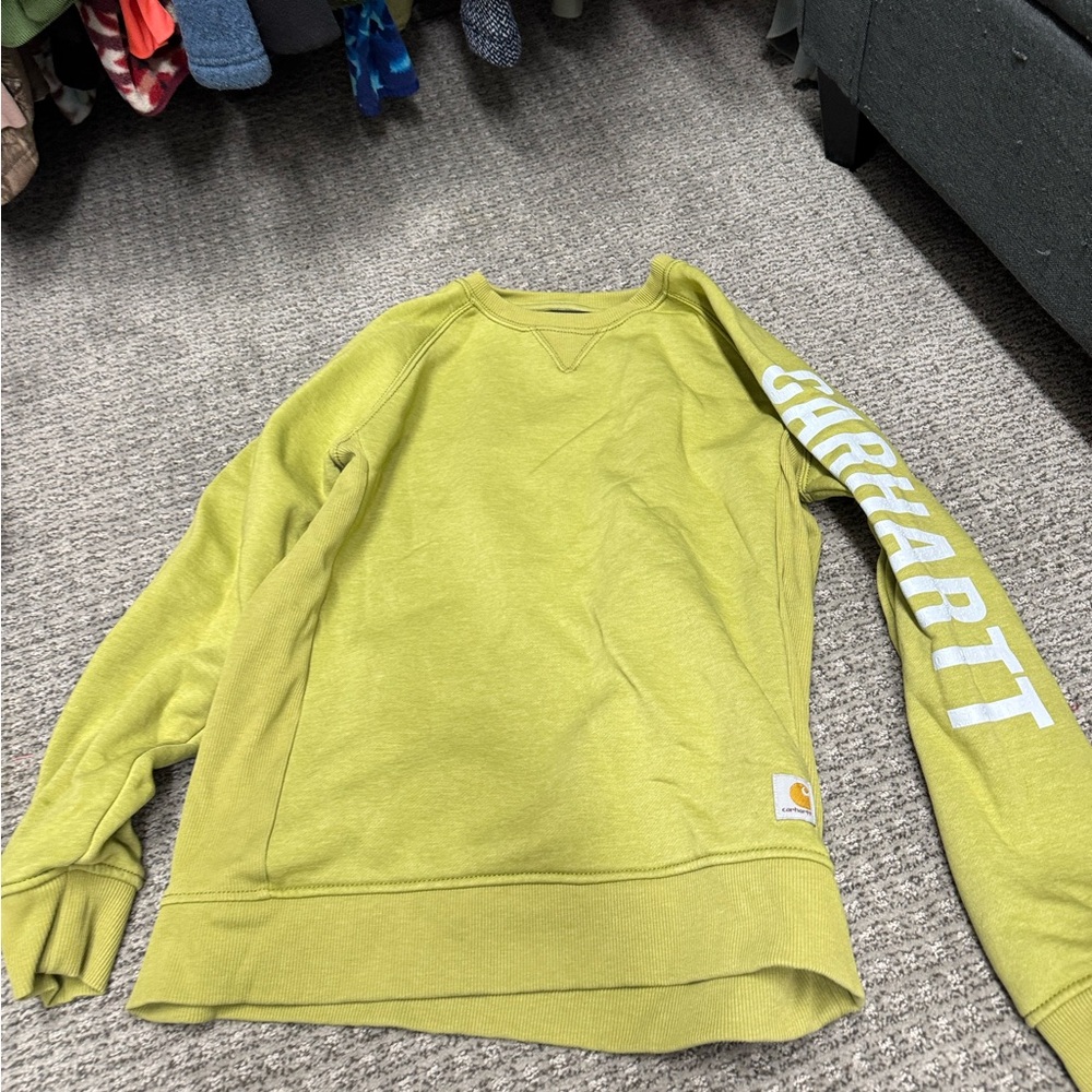 Carhartt Women's Lime Crew Neck Sweater